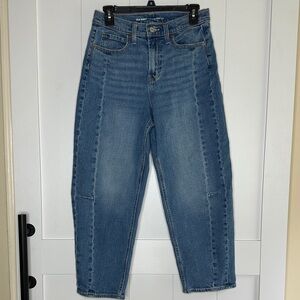 Old Navy Light Blue Barrel Jeans Size 4